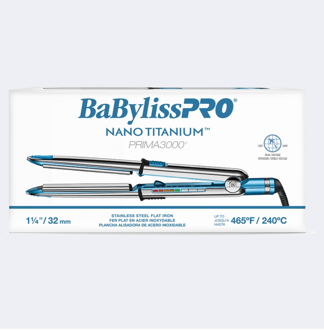 BABYLISSPRO® NANO TITANIUM™ PRIMA3000 1¼" IONIC STYLING IRON