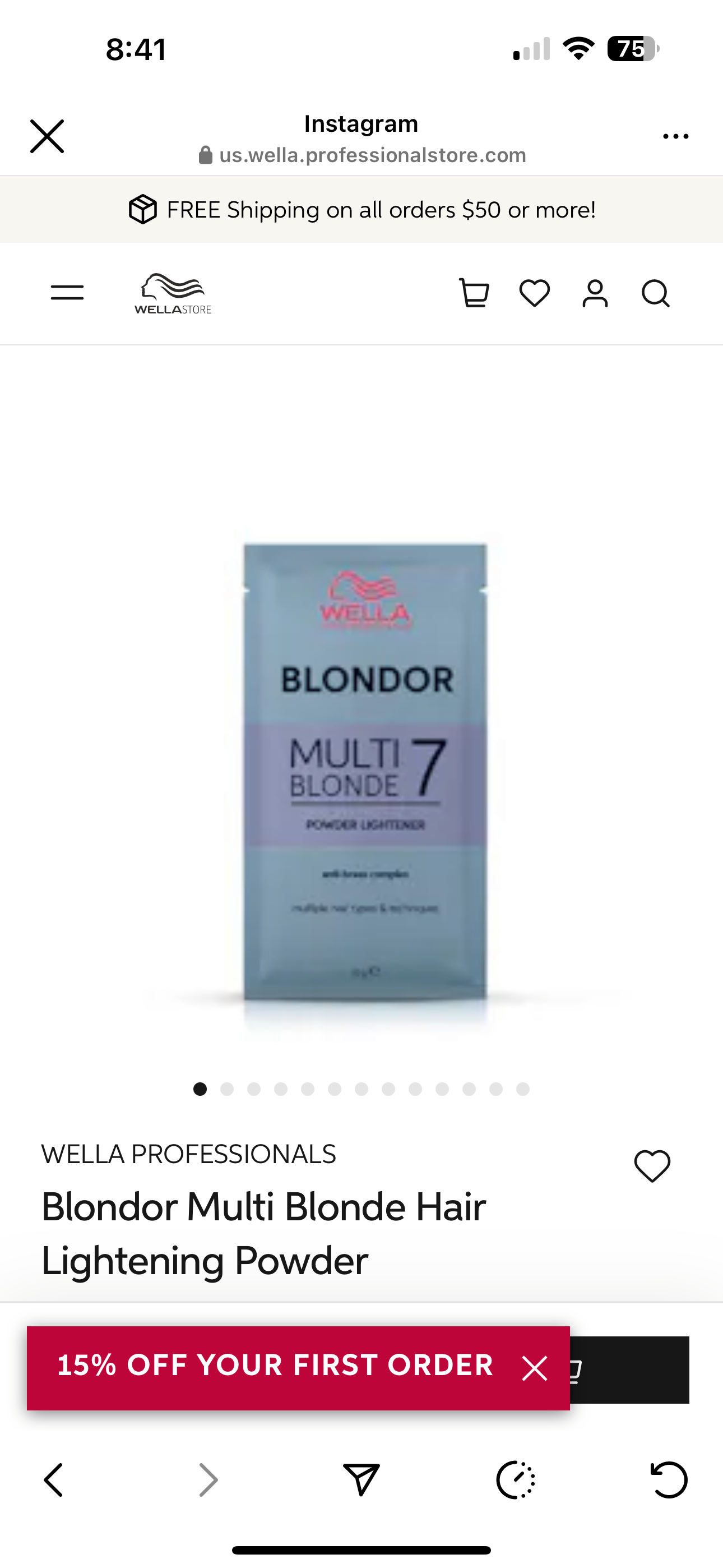 WELLA PROFESSIONALS
Blondor Multi Blonde Hair Lightening Powder