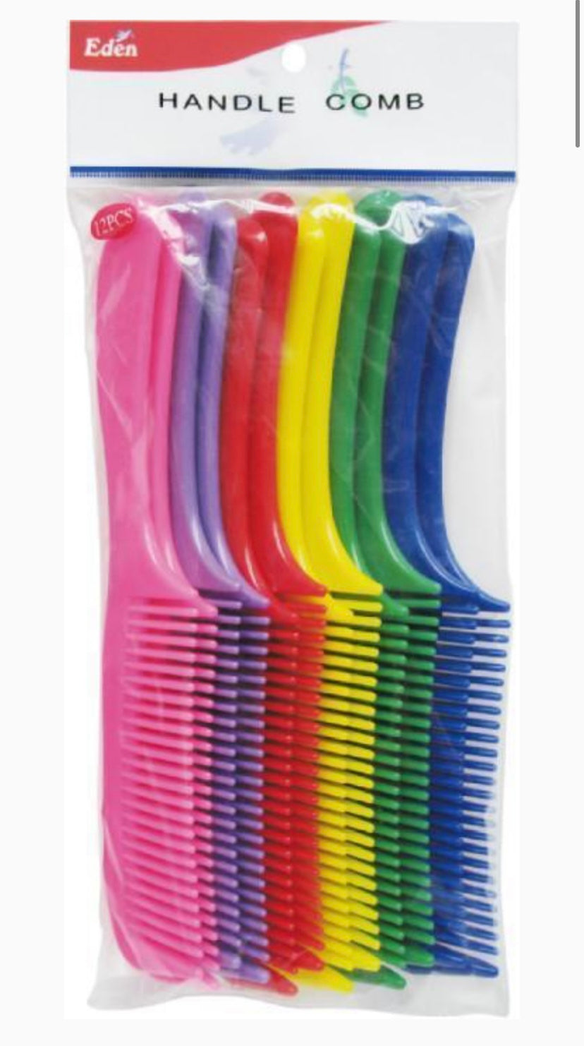 EDEN ASSORT HANDLE COMB (12PC)