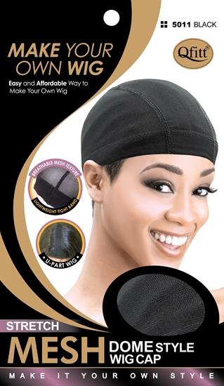 STRETCH MESH WIG CAP DOME STYLE / BLACK