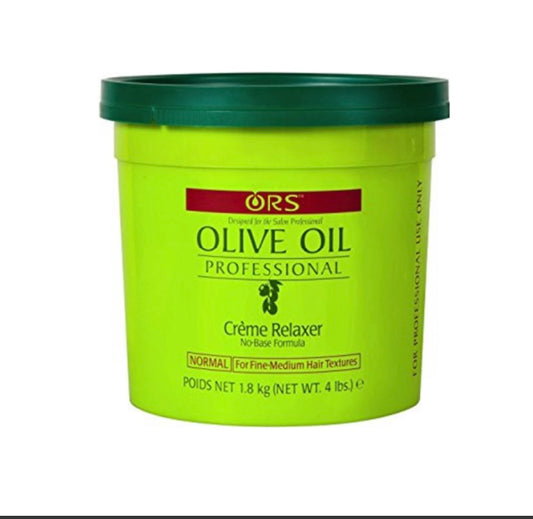 Crème défrisante à l'huile d'olive normale ou extra forte 4 lb