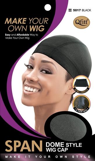 SPAN DOME STYLE WIG CAP / BLACK