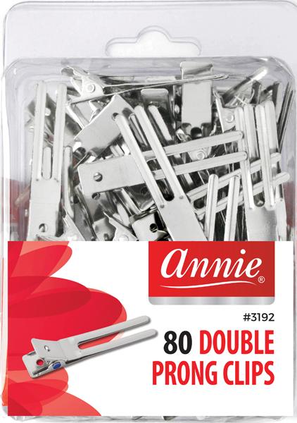 CLIPS À DOUBLE BROCHES ANNIE PREMIUM 80PC 